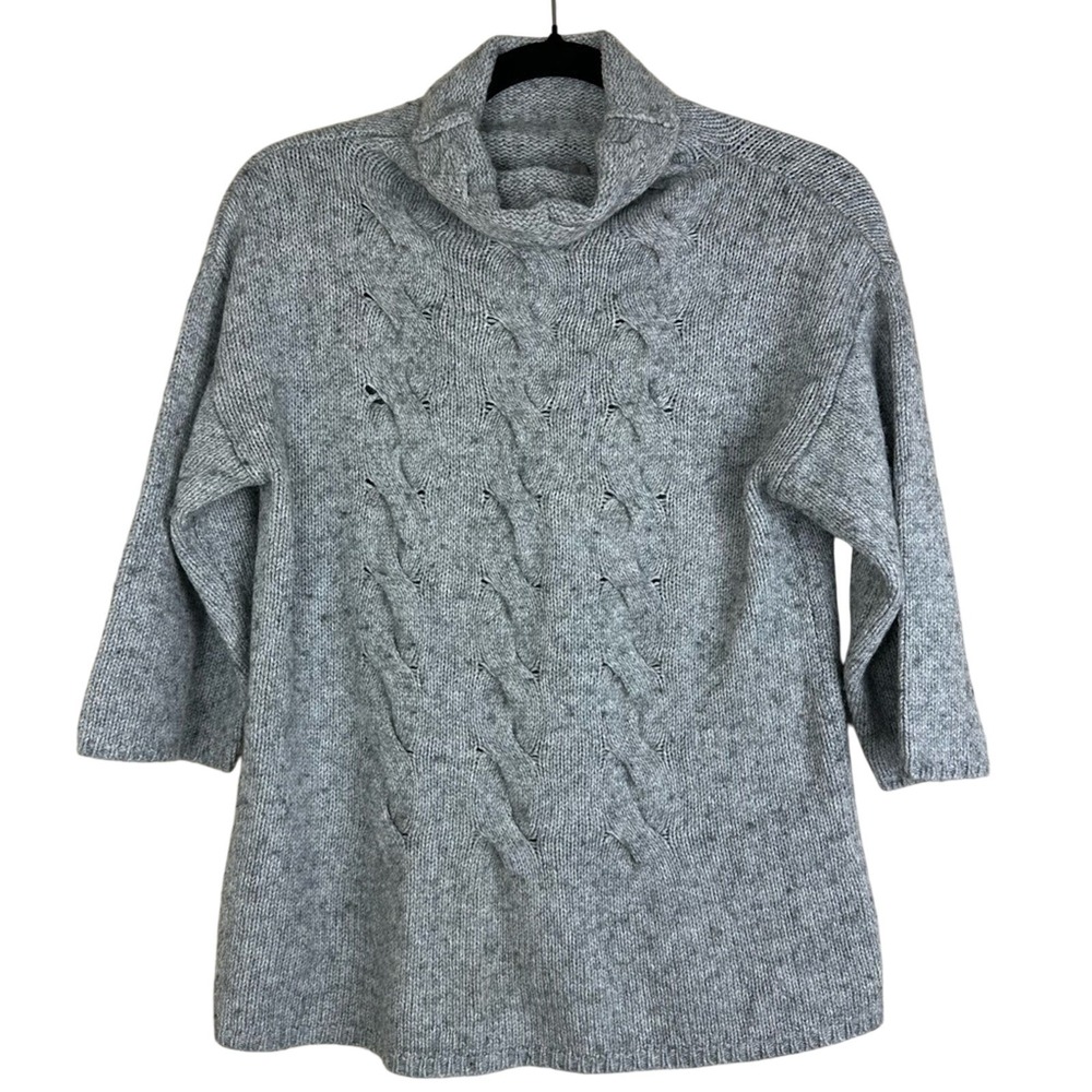 J.jill knit cotton wool blend Preppy Rory Gilmore Dark Academia Sweater Small P